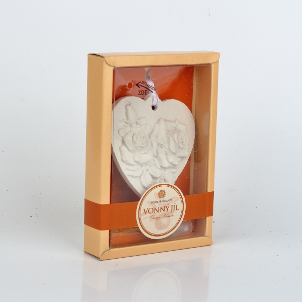 Osviežovač vzduchu vonný íl ruže v srdci Pomaranč 5ml