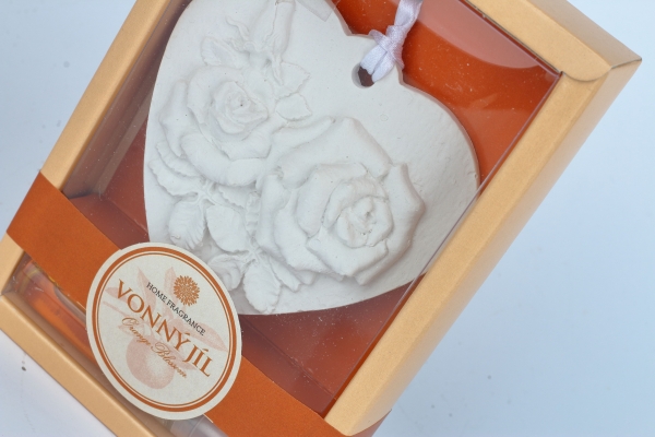 Osviežovač vzduchu vonný íl ruže v srdci Pomaranč 5ml