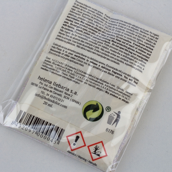 Osviežovač vzduchu vonný sáčok levanduľa Boles d`olor 7,5x5,5cm