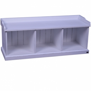 Otvorený botník s lavicou 127x50x42cm