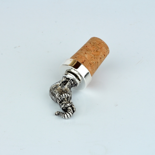 Ozdobná zátka na víno trúbiace slon 7cm