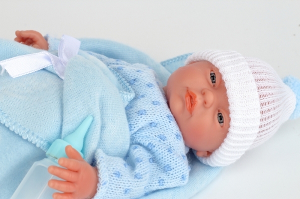 Bábika bábätko novorodenec chlapec 28cm