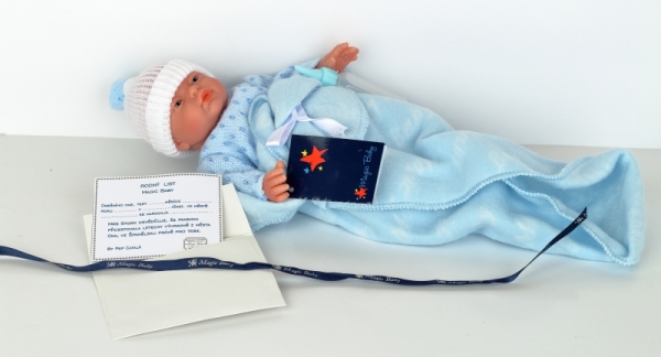 Bábika bábätko novorodenec chlapec 28cm