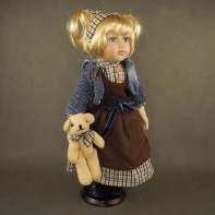 Bábika s porcelánovou hlavičkou 43 cm