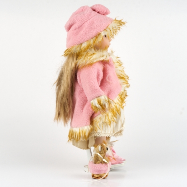 Bábika s porcelanovou hlavičkou - ručne malovaná 41 cm