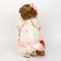 Bábika s porcelanovou hlavičkou - ručne malovaná 51 cm