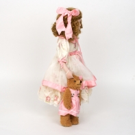 Bábika s porcelanovou hlavičkou - ručne malovaná 51 cm