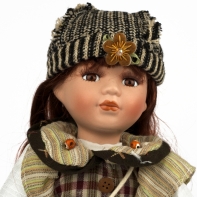 Bábika s porcelánovou hlavičkou Veronika 30cm