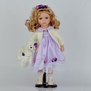 Bábika s porcelánovou hlavou Doubravka 53cm