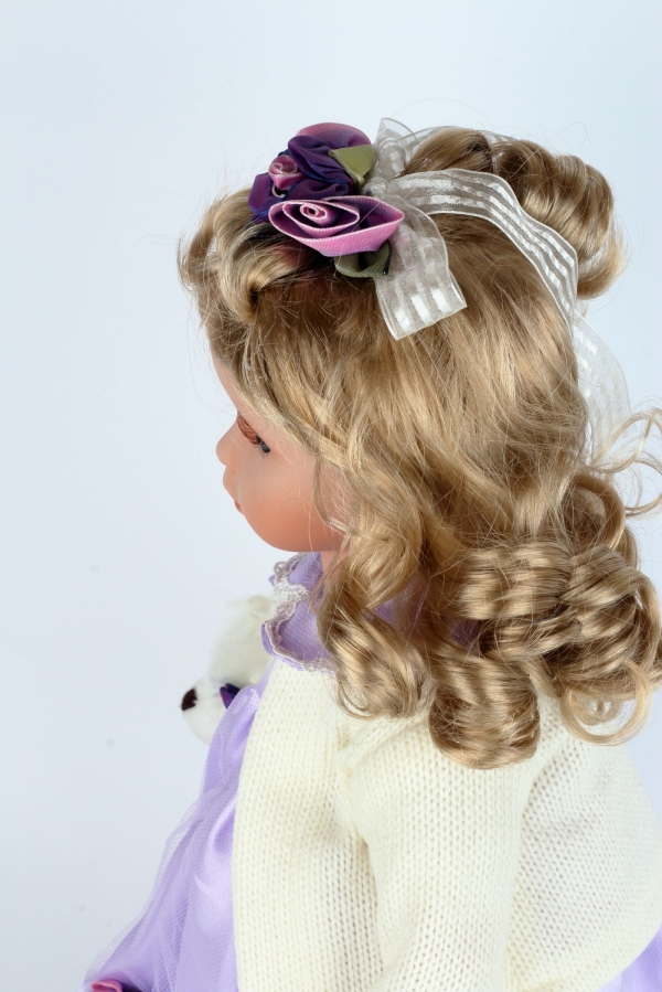 Bábika s porcelánovou hlavou Doubravka 53cm