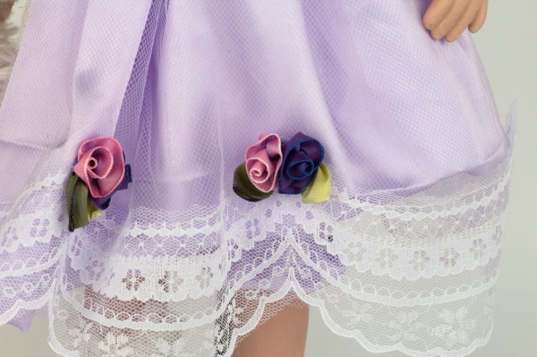 Bábika s porcelánovou hlavou Doubravka 53cm