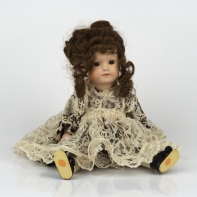 Bábika s pravými vlasmy 35cm