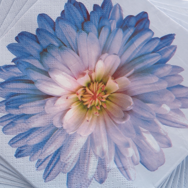 Papierové obrúsky rozvitý kvet