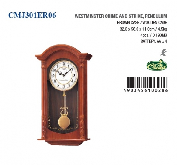 Pendlovky nástenné 32x11x58cm