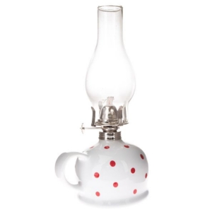 Petrolejka biela 28,5 cm