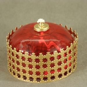 Petrolejka červená kráľovská 10x6cm