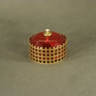 Petrolejka červená kráľovská 10x6cm