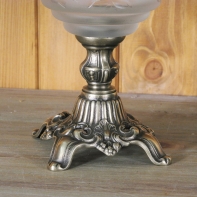 Petrolejová lampa biela 38cm