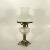 Petrolejová lampa biela 38cm