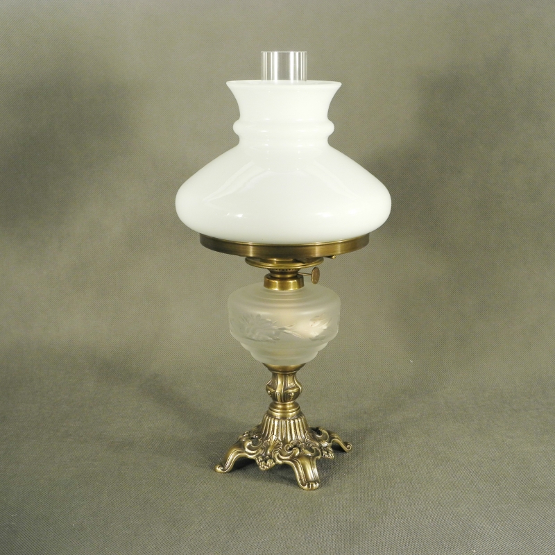 Petrolejová lampa biela 38cm