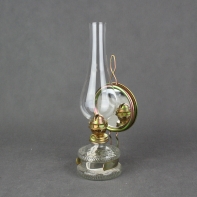 Petrolejová lampa zrkadlová s cylindrom 30x10,6x9,3 cm