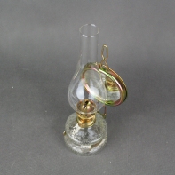 Petrolejová lampa zrkadlová s cylindrom 30x10,6x9,3 cm