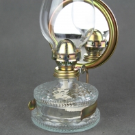 Petrolejová lampa zrkadlová s cylindrom 32x12,2x10,8 cm