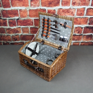 Piknikový kôš pre 2 osoby Flowers 39x30x22cm