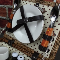 Piknikový kôš pre 2 osoby Retro dot