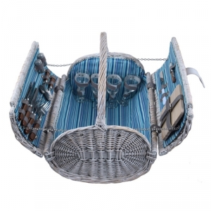 Piknikový kôš pre 4 osoby oválny 46x37x40cm