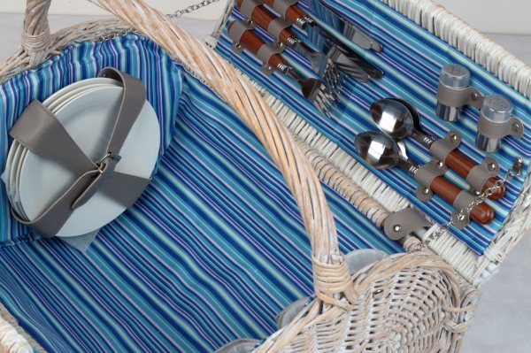 Piknikový kôš pre 4 osoby oválny 46x37x40cm