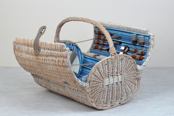 Piknikový kôš pre 4 osoby oválny 46x37x40cm