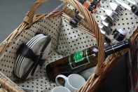 Piknikový kôš pre 4 osoby Retro piknik