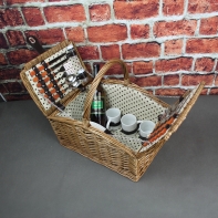 Piknikový kôš pre 4 osoby Retro piknik