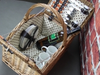 Piknikový kôš pre 4 osoby Retro piknik