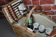 Piknikový kôš pre 4 osoby Retro piknik