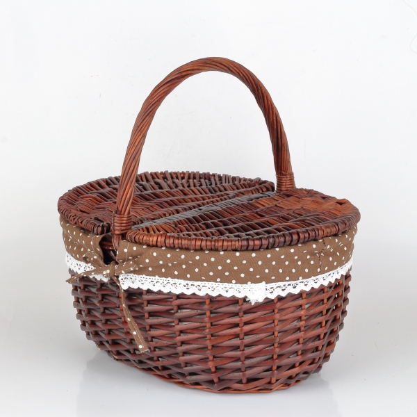 Piknikový košík s vekom 41x30x20x37cm