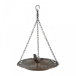 Pítko pre vtáčiky so závesom liatina 23,3x8cm