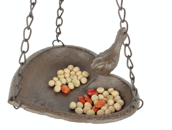 Pítko pre vtáčiky závesné srdce hnedé