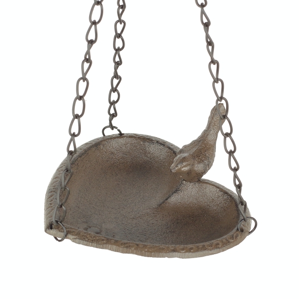 Pítko pre vtáčiky závesné srdce hnedé