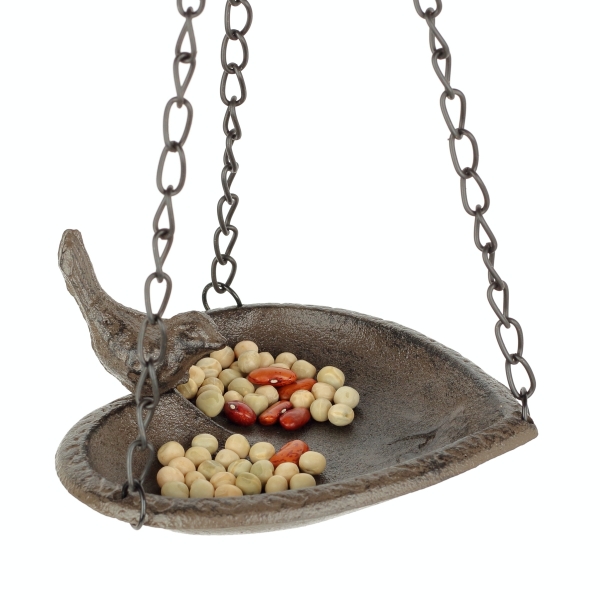 Pítko pre vtáčiky závesné srdce hnedé