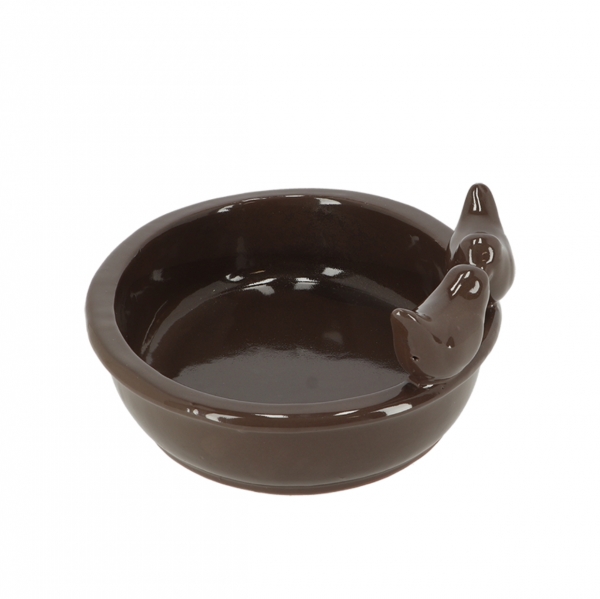 Pítko pre vtáctvo oválne hnedé 30x24x12cm