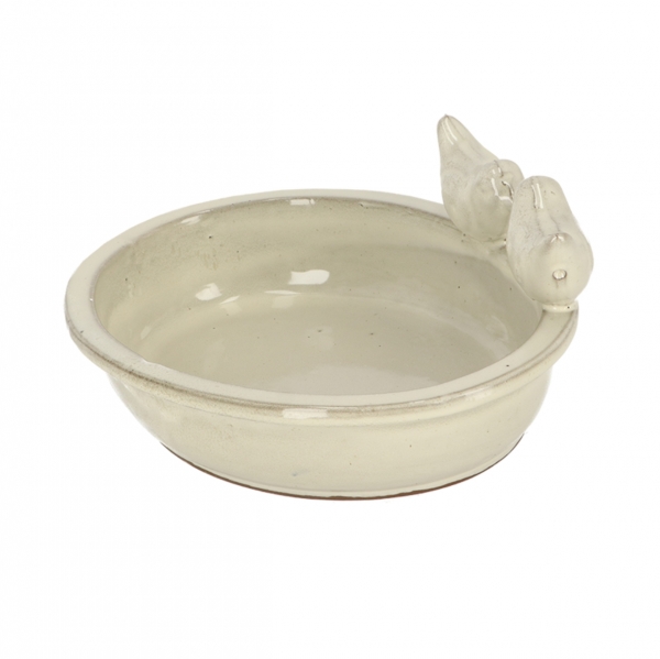 Pítko pre vtáctvo oválne krémové 30x24x12cm