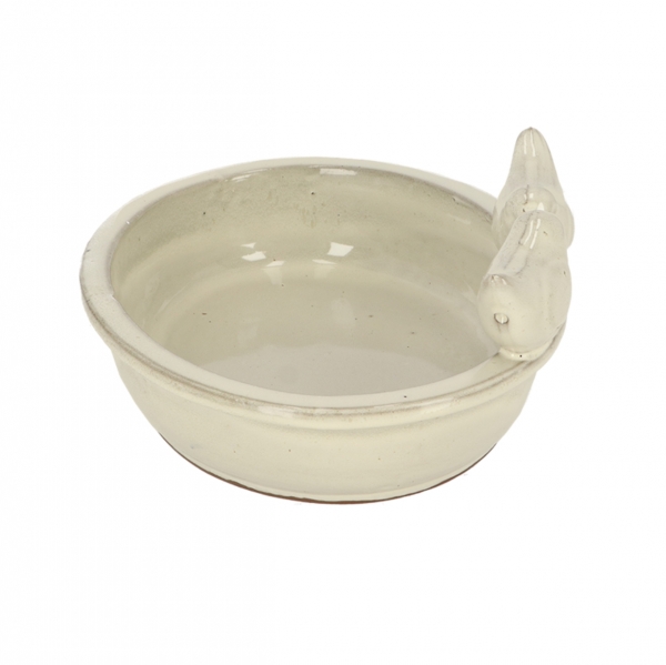 Pítko pre vtáctvo oválne krémové 30x24x12cm