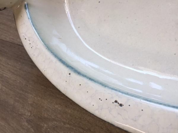 Pítko pre vtáky keramická miska - krémová - vyradené