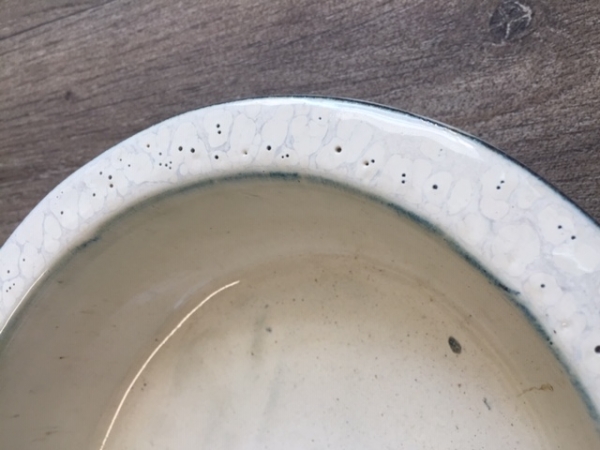 Pítko pre vtáky keramická miska - krémová - vyradené