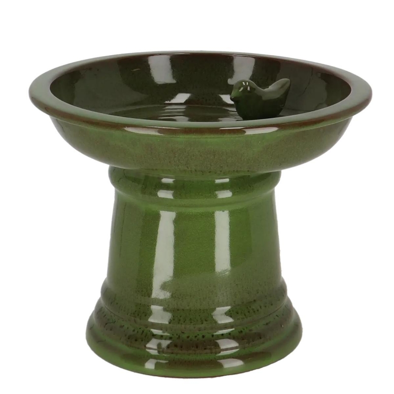 Pítko pre vtáky keramické 29 x 22 cm s vtáčikom