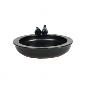 Pitko pre vtáky keramické čierne 30,7cm
