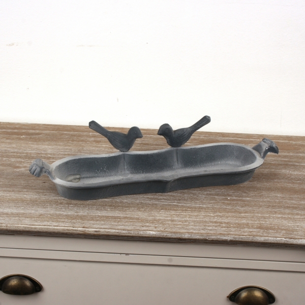 Fontánka s pitnou vodou pre vtáky liatinová miska 45x11x4cm