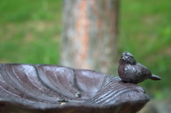 Fontánka s pitnou vodou pre vtáky liatinová 22x25cm